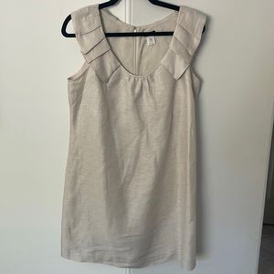 J. Crew Linen Cream Shift Dress - Size 8